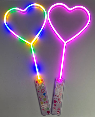 LED hearts (very bright). £3 alkaline batteries, qty 48 per box