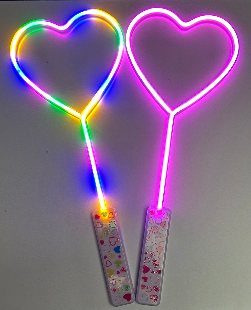 LED hearts (very bright). £3 alkaline batteries, qty 48 per box