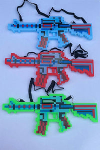Red, Green and Blue Light Up Guns £1.80 each 96 per box