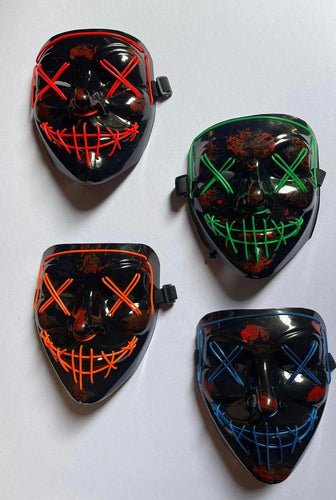 Scary Masks 4 Designs Light Up £1.70 each 100 per box