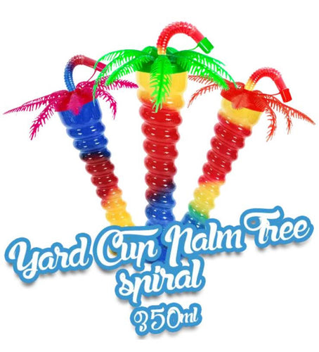 12oz palm tree cup, 170 per box £80, mixed Colours, only 47p each